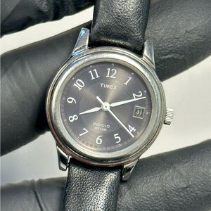 Timex Porter Street T29291 Indiglo Date Silver Stainless Steel 26mm Watch